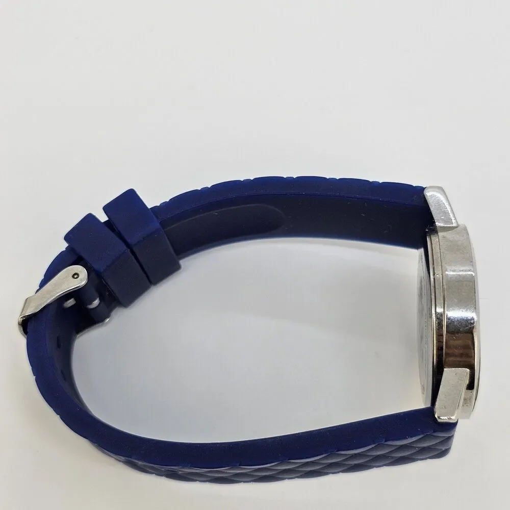 NY &‎ C Women's Watch 35MM Blue Dial Blue Plastic Bands New Battery